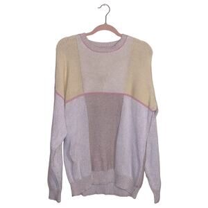 VNTG BRAEMER OF SCOTLAND large knit pattern Sz L